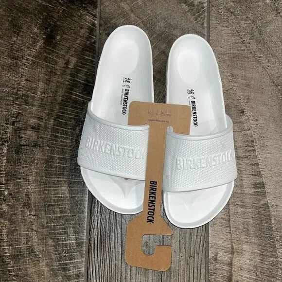 Nwt Birkenstocks unisex white slides - Picture 1 of 4